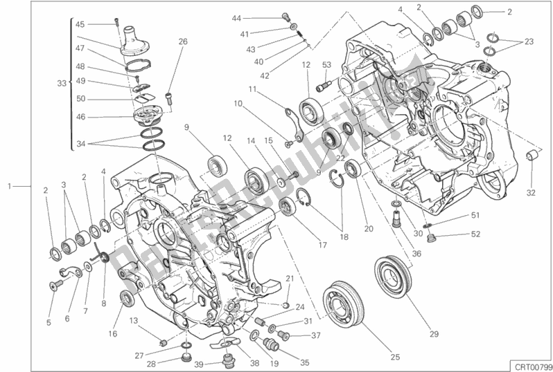 Toutes les pièces pour le 09a - Paire Demi-carters du Ducati Scrambler Icon Thailand USA 803 2020